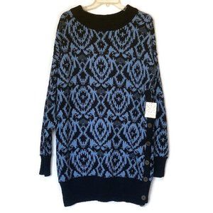 Free People Winter Skies Combo Sweater Dress New With Tags Size Medium